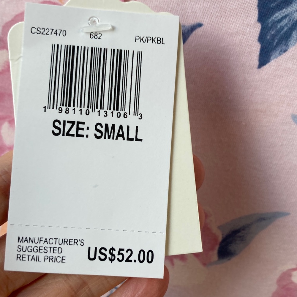 Celestial Dreams floral print nightgown pajama with crochet like detail size S - Picture 5 of 17